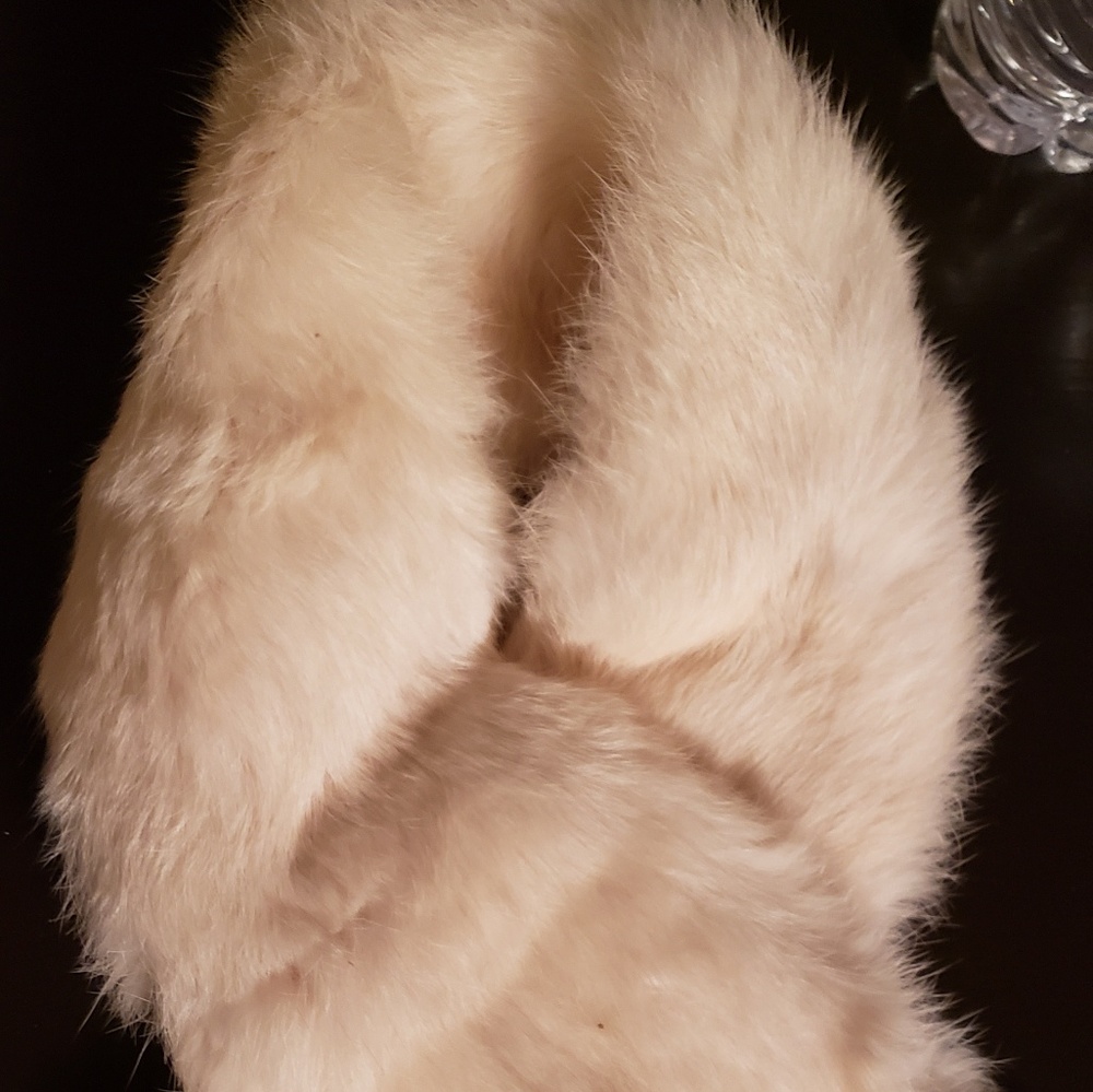 Rabbit fur scarf